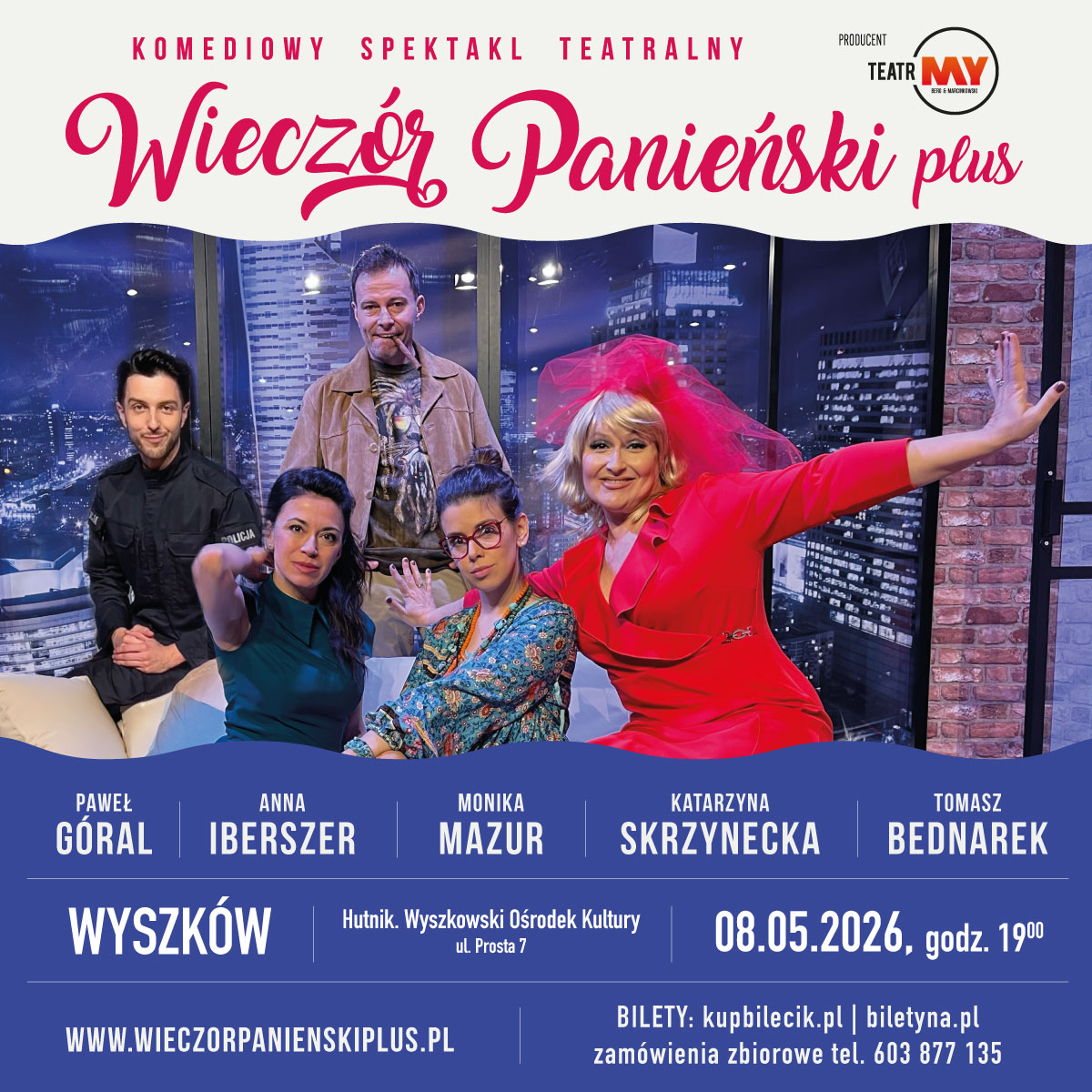 Wieczór Panieński Plus Wyszków spektakl komediowy