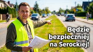 Chodnik i ścieżka rowerowa wzdłuż ul. Serockiej – projekt coraz bliżej realizacji